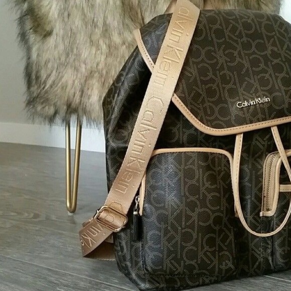 calvin klein hudson monogram backpack